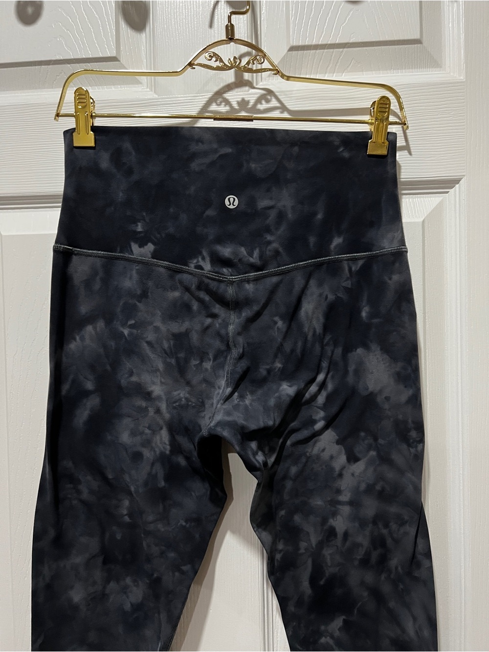 Lululemon Align Pant Diamond Dye Full Length Leggings Size 8 Pitch Graphite Gray - Picture 9 of 13